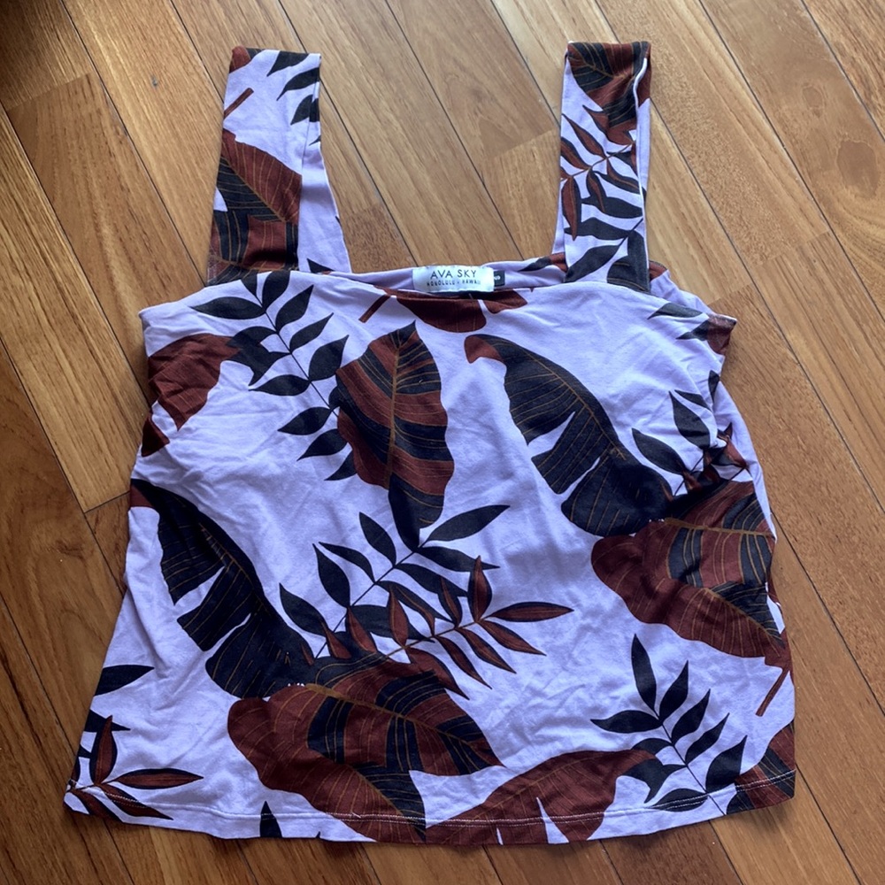 Fighting Eel Cindy tank - plantain print